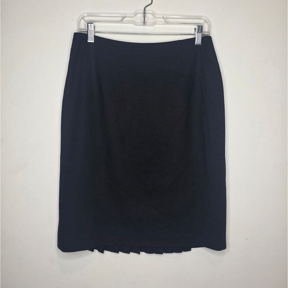 Ann Taylor Loft wool blend dressy skirt with back pleats - 8 - siren corpcore